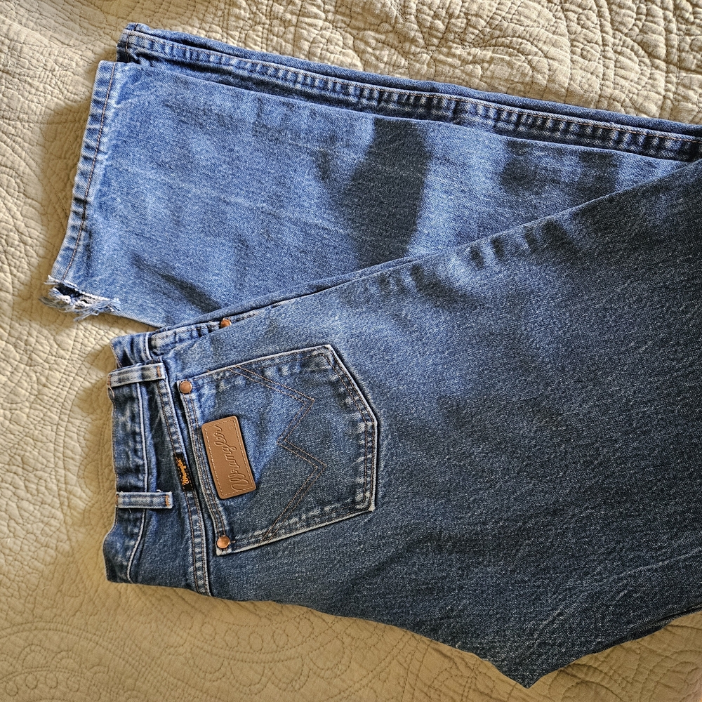 Wrangler Men's Straight Jeans - Blue
